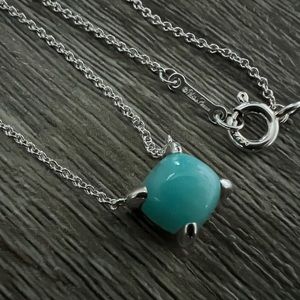 Amazonite sugar‎ stack necklace